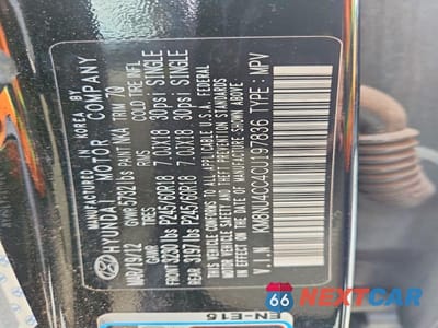 Zdjęcie 13 z 13 samochodu: 2012 HYUNDAI VERACRUZ LIMITED VIN:KM8NU4CC4CU197836 - miniatura