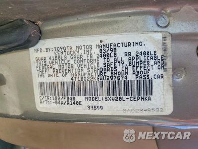 Zdjęcie 12 z 12 samochodu: 1998 TOYOTA CAMRY LE VIN:4T1BG22K6WU297674 - miniatura