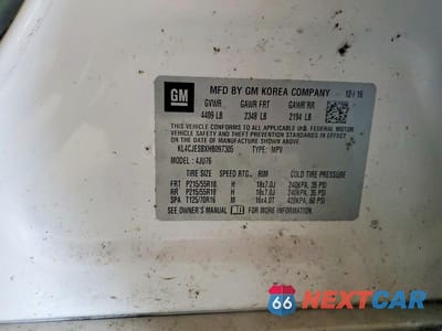 Zdjęcie 12 z 12 samochodu: 2017 BUICK ENCORE PREFERRED VIN:KL4CJESBXHB097305 - miniatura