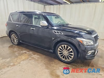 Czwarte zdjęcie samochodu z boku: 2015 INFINITI QX80 BASE VIN:JN8AZ2NF6F9571603 - miniatura