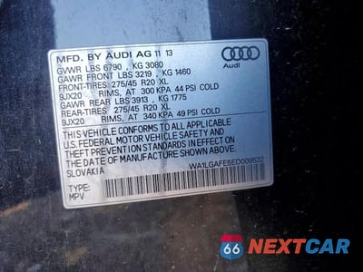 Zdjęcie 12 z 12 samochodu: 2014 AUDI Q7 PREMIUM PLUS VIN:WA1LGAFE5ED009532 - miniatura