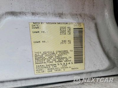 Zdjęcie 12 z 12 samochodu: 2013 NISSAN ALTIMA 2.5 VIN:1N4AL3AP6DN553145 - miniatura