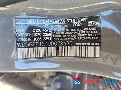 Zdjęcie 12 z 12 samochodu: 2009 MERCEDES-BENZ C 300 4MATIC VIN:WDDGF81X19R078695 - miniatura