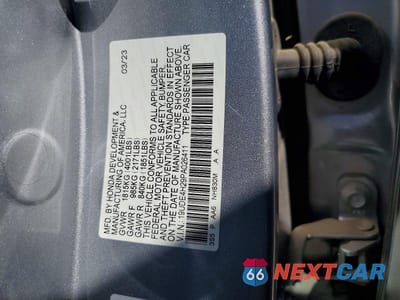 Zdjęcie 12 z 12 samochodu: 2023 ACURA INTEGRA VIN:19UDE4H29PA026411 - miniatura