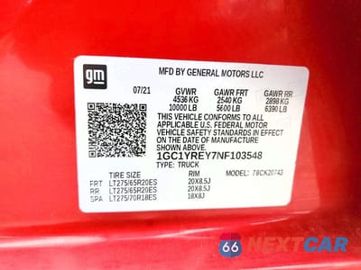 Zdjęcie 12 z 12 samochodu: 2022 CHEVROLET SILVERADO K2500 HIGH COUNTRY VIN:1GC1YREY7NF103548 - miniatura