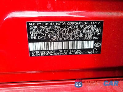Zdjęcie 12 z 12 samochodu: 2013 LEXUS GS 350 BASE VIN:JTHCE1BL1D5013794 - miniatura