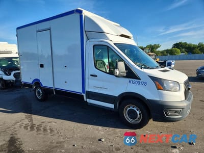 Czwarte zdjęcie samochodu z boku: 2020 FORD TRANSIT DELIVERY TRUCK VIN:1FDBW5Z8XLKB30322 - miniatura