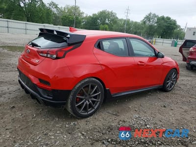 Trzecie zdjęcie samochodu z tyłu: 2020 HYUNDAI VELOSTER N BASE VIN:KMHT36AH1LU004840 - miniatura