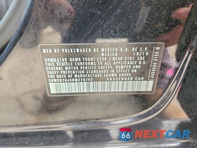 Zdjęcie 12 z 12 samochodu: 2017 VOLKSWAGEN JETTA S VIN:3VW2B7AJ4HM270793 - miniatura