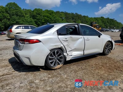 Trzecie zdjęcie samochodu z tyłu: 2022 TOYOTA COROLLA SE VIN:5YFS4MCE2NP114087 - miniatura