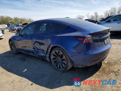 Drugie zdjęcie samochodu z przodu: 2022 TESLA MODEL 3 VIN:5YJ3E1ECXNF203090 - miniatura
