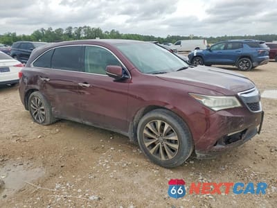 Czwarte zdjęcie samochodu z boku: 2015 ACURA MDX TECHNOLOGY VIN:5FRYD3H47FB009805 - miniatura