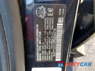 Zdjęcie 13 z 13 samochodu: 2019 BMW X3 XDRIVEM40I VIN:5UXTS3C53K0Z04278 - miniatura