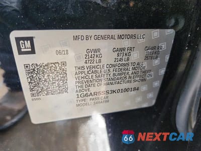 Zdjęcie 12 z 12 samochodu: 2019 CADILLAC CTS LUXURY VIN:1G6AR5SS3K0100184 - miniatura