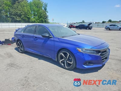 Czwarte zdjęcie samochodu z boku: 2022 HONDA ACCORD SPORT SE VIN:1HGCV1F48NA029120 - miniatura