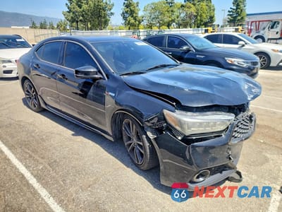 Czwarte zdjęcie samochodu z boku: 2019 ACURA TLX TECHNOLOGY VIN:19UUB3F61KA000130 - miniatura