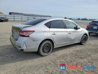 Trzecie zdjęcie samochodu z tyłu: 2014 NISSAN SENTRA SV VIN:3N1AB7AP2EL630554 - miniatura