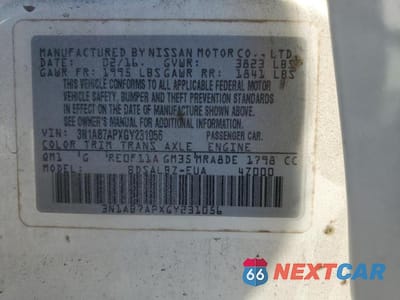 Zdjęcie 12 z 12 samochodu: 2016 NISSAN SENTRA S VIN:3N1AB7APXGY231056 - miniatura