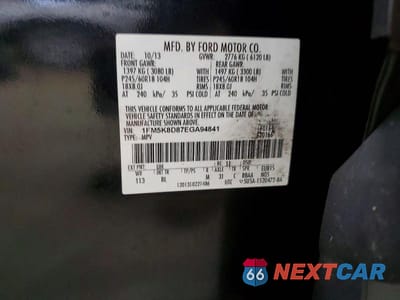 Zdjęcie 13 z 13 samochodu: 2014 FORD EXPLORER XLT VIN:1FM5K8D87EGA94841 - miniatura