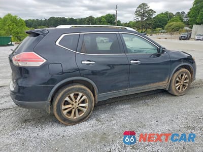 Trzecie zdjęcie samochodu z tyłu: 2015 NISSAN ROGUE SV VIN:KNMAT2MT2FP550084 - miniatura