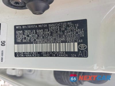 Zdjęcie 12 z 12 samochodu: 2017 TOYOTA COROLLA LE VIN:2T1BURHE5HC813286 - miniatura