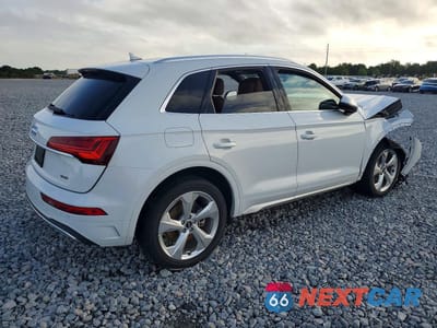 Trzecie zdjęcie samochodu z tyłu: 2021 AUDI Q5 PREMIUM PLUS VIN:WA1BAAFY1M2115624 - miniatura
