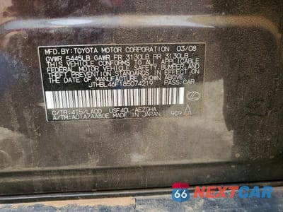 Zdjęcie 13 z 13 samochodu: 2008 LEXUS LS 460 VIN:JTHBL46F185074219 - miniatura