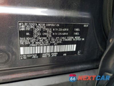 Zdjęcie 12 z 12 samochodu: 2021 TOYOTA RAV4 PRIME SE VIN:JTMAB3FV2MD069810 - miniatura