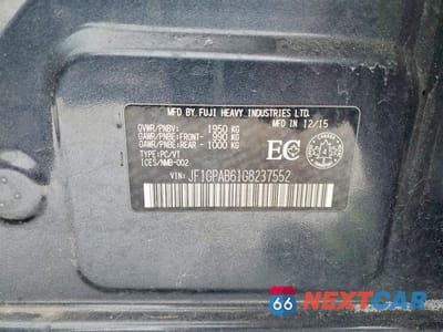 Zdjęcie 12 z 12 samochodu: 2016 SUBARU IMPREZA PREMIUM VIN:JF1GPAB61G8237552 - miniatura