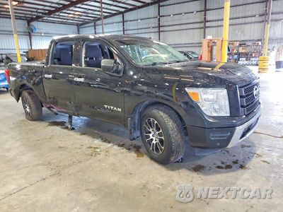 Czwarte zdjęcie samochodu z boku: 2021 NISSAN TITAN SV VIN:1N6AA1EFXMN526517 - miniatura