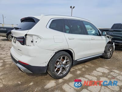 Trzecie zdjęcie samochodu z tyłu: 2022 BMW X3 XDRIVE30I VIN:WBX57DP05NN126012 - miniatura