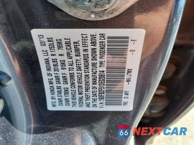 Zdjęcie 12 z 12 samochodu: 2013 HONDA CIVIC LX VIN:19XFB2F51DE020614 - miniatura