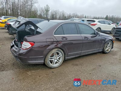 Trzecie zdjęcie samochodu z tyłu: 2012 MERCEDES-BENZ C 250 4MATIC VIN:WDDGF8FB7CF913706 - miniatura