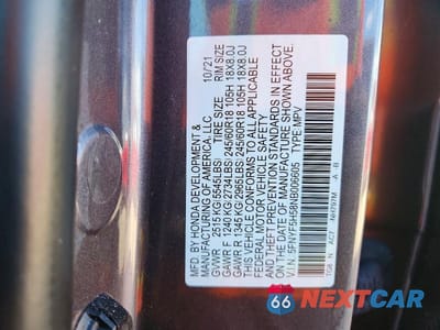 Zdjęcie 12 z 12 samochodu: 2022 HONDA PILOT EXL VIN:5FNYF5H58NB006605 - miniatura