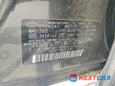 Zdjęcie 13 z 13 samochodu: 2022 GENESIS G70 2.0T VIN:KMTG34TA8NU103265 - miniatura