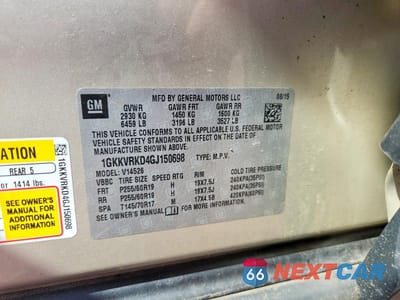 Zdjęcie 12 z 12 samochodu: 2016 GMC ACADIA SLT-1 VIN:1GKKVRKD4GJ150698 - miniatura