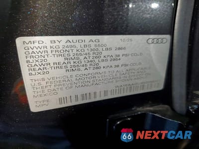 Zdjęcie 14 z 14 samochodu: 2025 AUDI Q5 SPORTBACK PREMIUM PLUS VIN:WA1EAAGU9S2098321 - miniatura