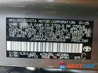 Zdjęcie 13 z 13 samochodu: 2025 TOYOTA CROWN XLE VIN:JTDAAAAF3S3036504 - miniatura