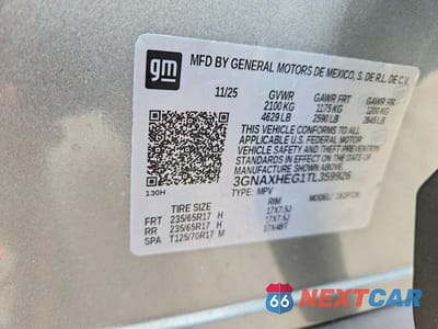 Zdjęcie 13 z 13 samochodu: 2026 CHEVROLET EQUINOX LT VIN:3GNAXHEG1TL359926 - miniatura