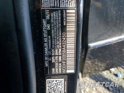 Zdjęcie 12 z 12 samochodu: 2011 MERCEDES-BENZ E-CLASS VIN:WDDHF2EB5BA432450 - miniatura
