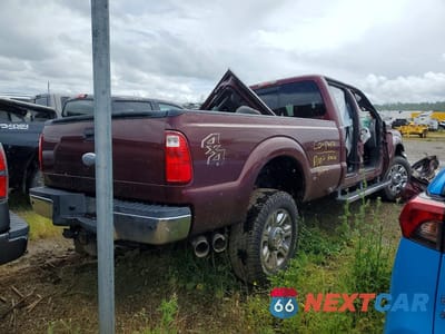 Trzecie zdjęcie samochodu z tyłu: 2012 FORD F350 SUPER DUTY VIN:1FT8W3BT9CEA77841 - miniatura