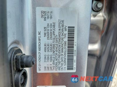 Zdjęcie 13 z 13 samochodu: 2020 HONDA CR-V EX VIN:5J6RW1H50LL013985 - miniatura