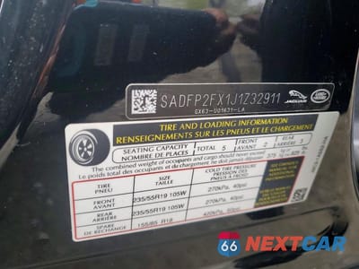 Zdjęcie 13 z 13 samochodu: 2018 JAGUAR E-PACE SE VIN:SADFP2FX1J1Z32911 - miniatura