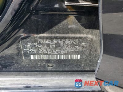 Zdjęcie 12 z 12 samochodu: 2022 HYUNDAI ACCENT SE VIN:3KPC24A67NE174096 - miniatura