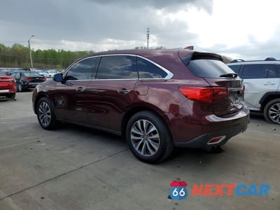 Drugie zdjęcie samochodu z przodu: 2016 ACURA MDX TECHNOLOGY VIN:5FRYD4H40GB018966 - miniatura