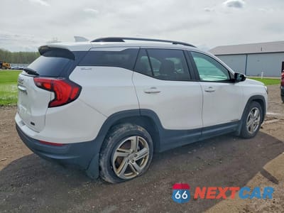 Trzecie zdjęcie samochodu z tyłu: 2018 GMC TERRAIN SLE VIN:3GKALMEV9JL178974 - miniatura