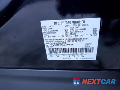Zdjęcie 13 z 13 samochodu: 2019 FORD EXPLORER LIMITED VIN:1FM5K7F8XKGA44924 - miniatura