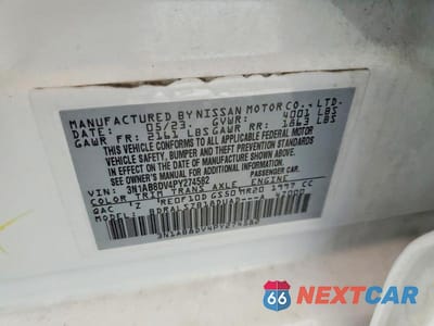 Zdjęcie 12 z 12 samochodu: 2023 NISSAN SENTRA SR VIN:3N1AB8DV4PY274582 - miniatura