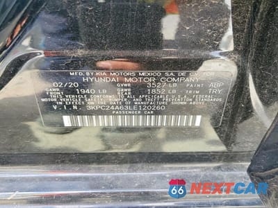 Zdjęcie 12 z 12 samochodu: 2020 HYUNDAI ACCENT SEL VIN:3KPC24A63LE120260 - miniatura