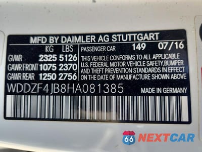 Zdjęcie 12 z 12 samochodu: 2017 MERCEDES-BENZ E 300 VIN:WDDZF4JB8HA081385 - miniatura